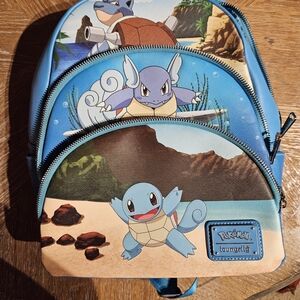 Loungefly Pokemon Squirtle Evolutionary Line Backpack